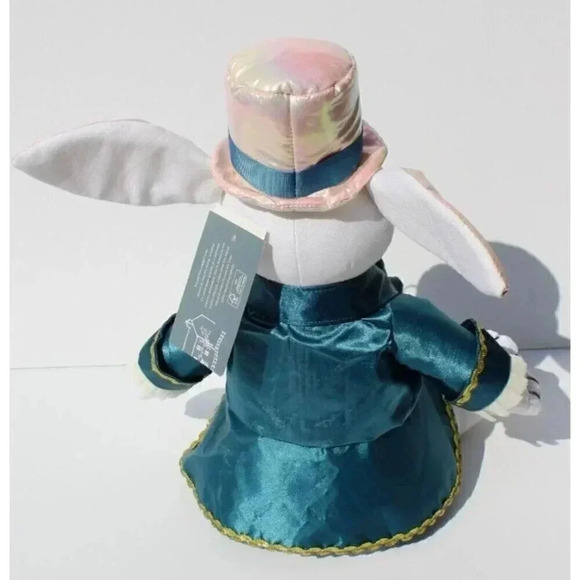 The Farmhouse Rachel Ashwell Plush Weighted 13” White Dapper Easter Bunny Rabbit - Picture 2 of 2